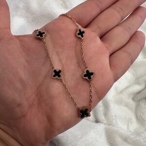 NWOT! Black Clover Necklace 18k Gold Plated Stainless Steel BUNDLE FOR SAVINGS